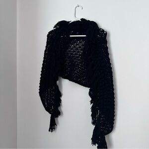 Black Knit Shawl
